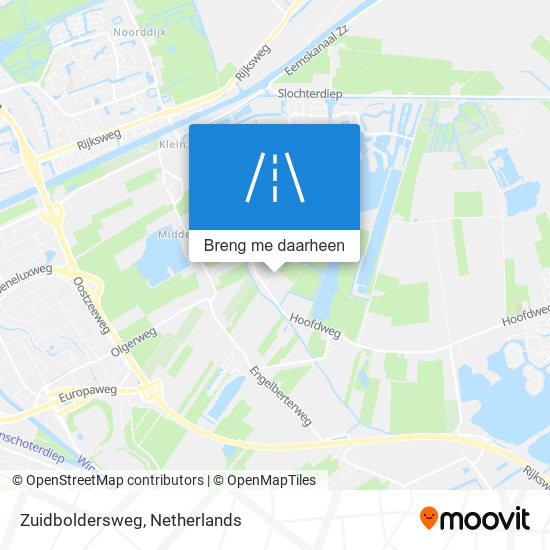 Zuidboldersweg kaart