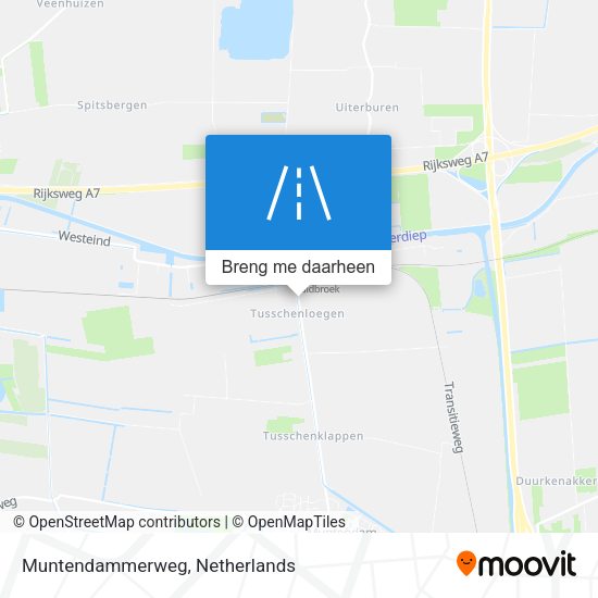 Muntendammerweg kaart