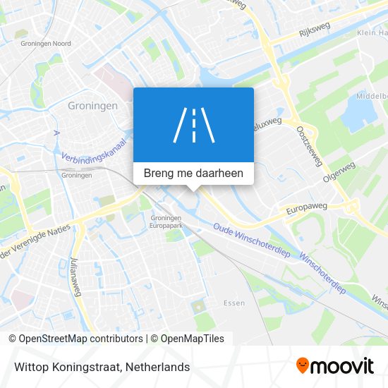 Wittop Koningstraat kaart