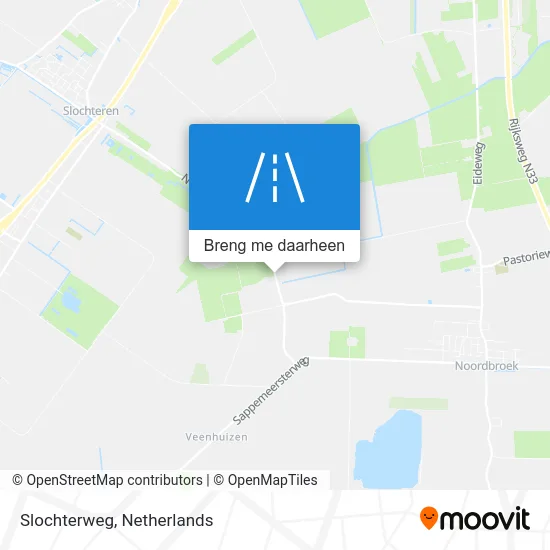 Slochterweg kaart