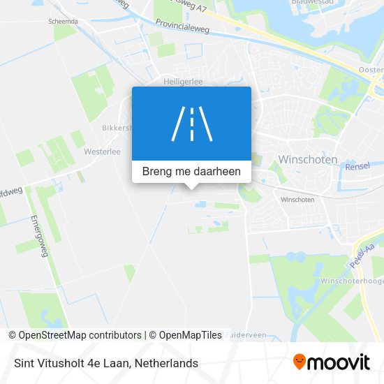 Sint Vitusholt 4e Laan kaart