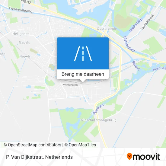 P. Van Dijkstraat kaart