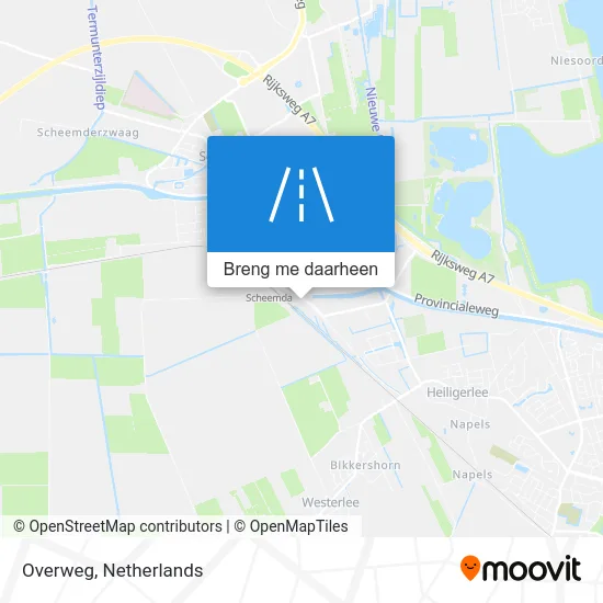 Overweg kaart