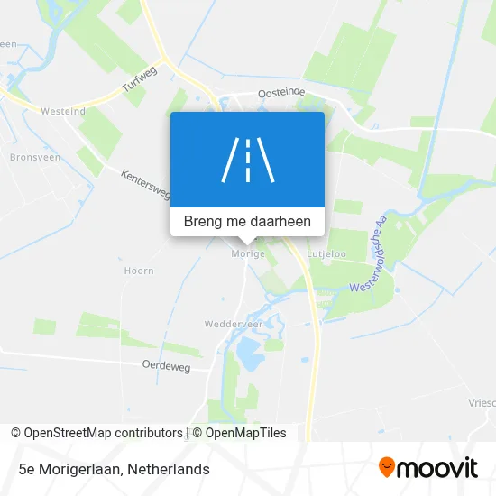 5e Morigerlaan kaart