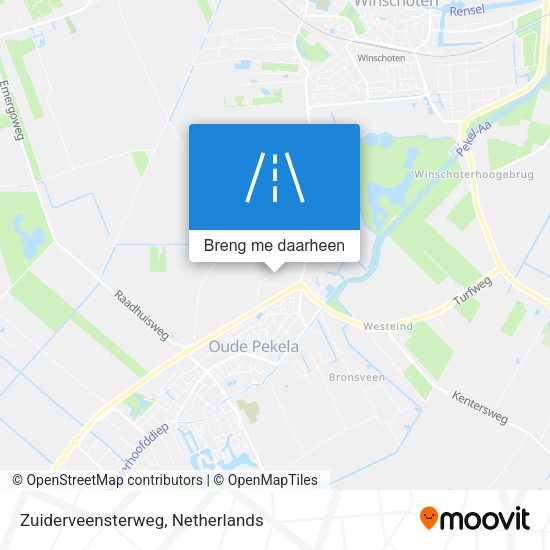 Zuiderveensterweg kaart