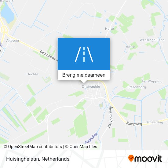 Huisinghelaan kaart