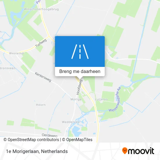 1e Morigerlaan kaart