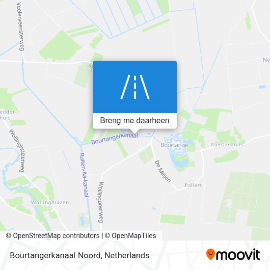 Bourtangerkanaal Noord kaart