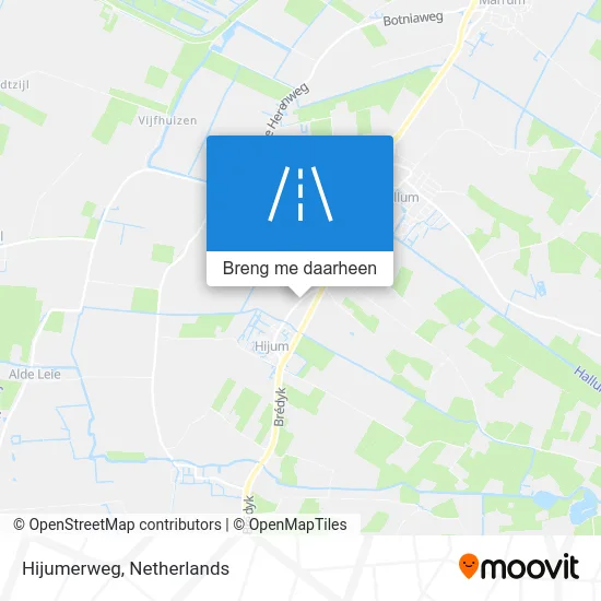 Hijumerweg kaart