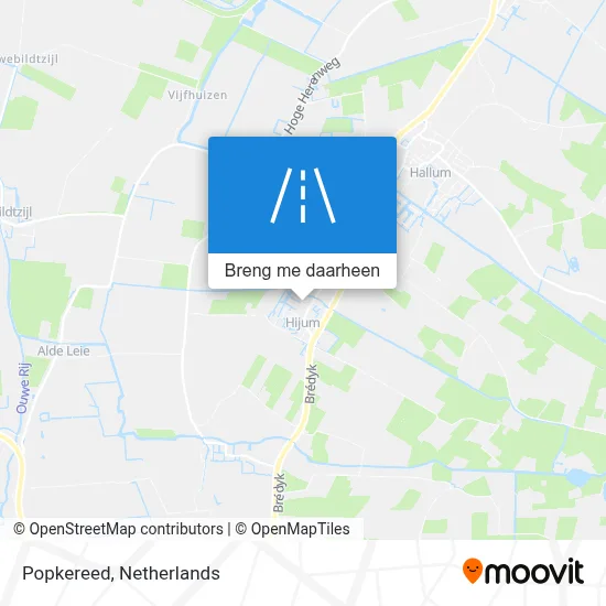 Popkereed kaart