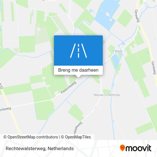 Rechtewalsterweg kaart