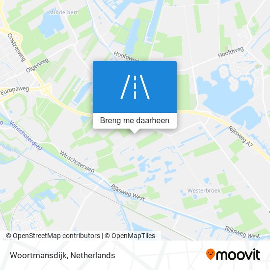 Woortmansdijk kaart