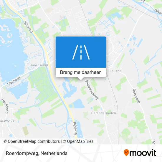 Roerdompweg kaart
