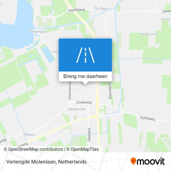 Verlengde Molenlaan kaart