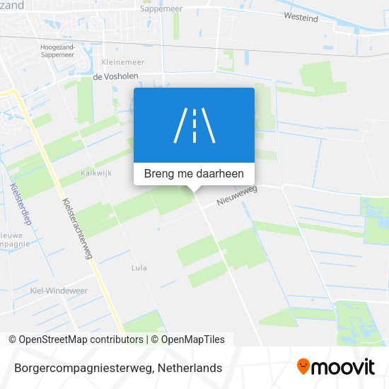 Borgercompagniesterweg kaart