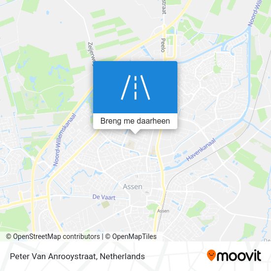 Peter Van Anrooystraat kaart