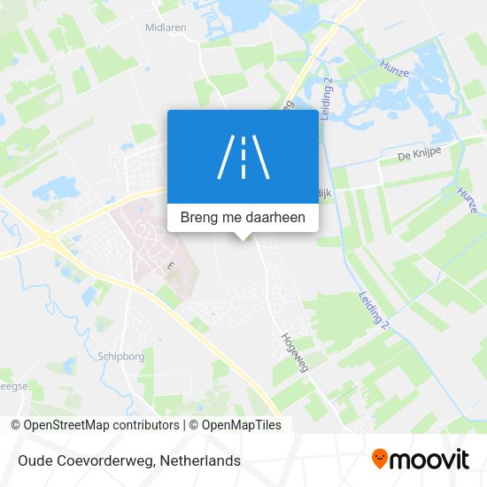 Oude Coevorderweg kaart