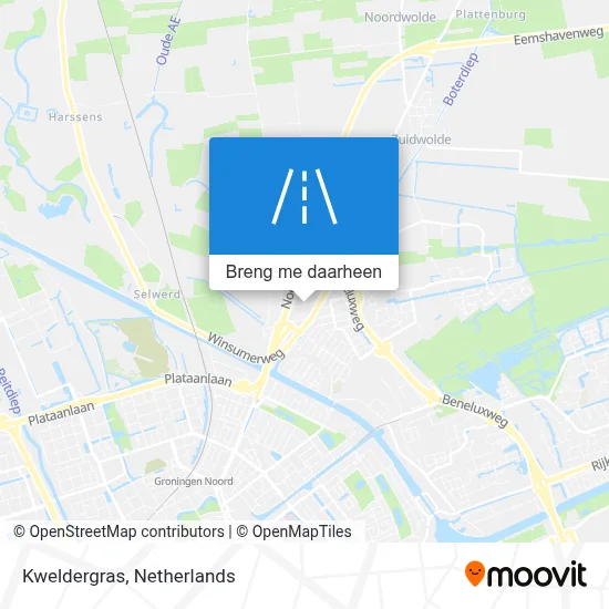 Kweldergras kaart