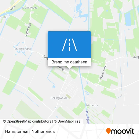 Hamsterlaan kaart
