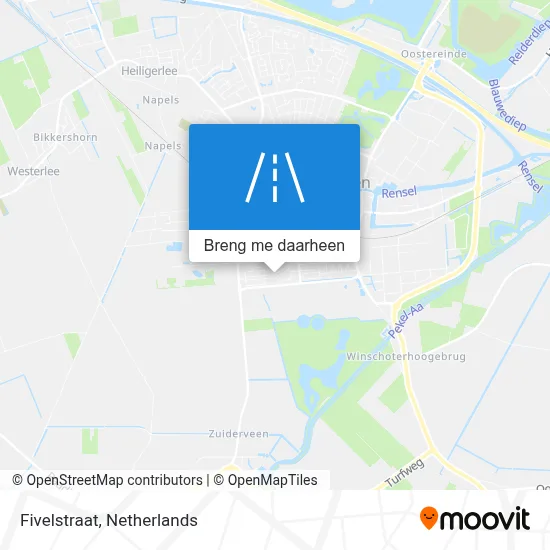Fivelstraat kaart