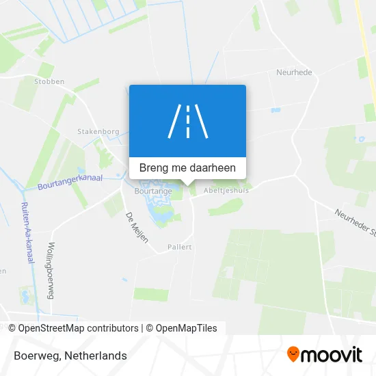 Boerweg kaart