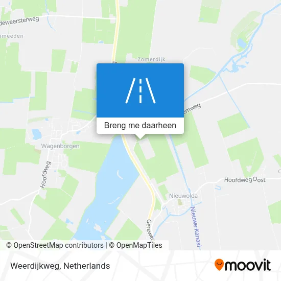 Weerdijkweg kaart