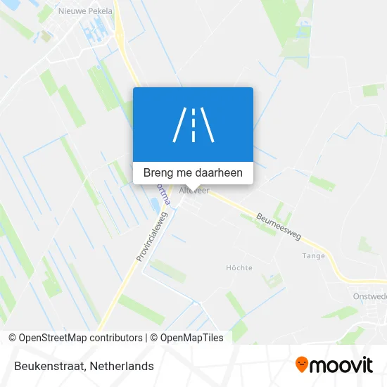 Beukenstraat kaart