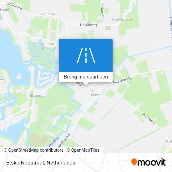 Etsko Napstraat kaart