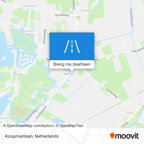 Koopmanlaan kaart