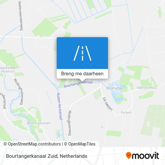 Bourtangerkanaal Zuid kaart
