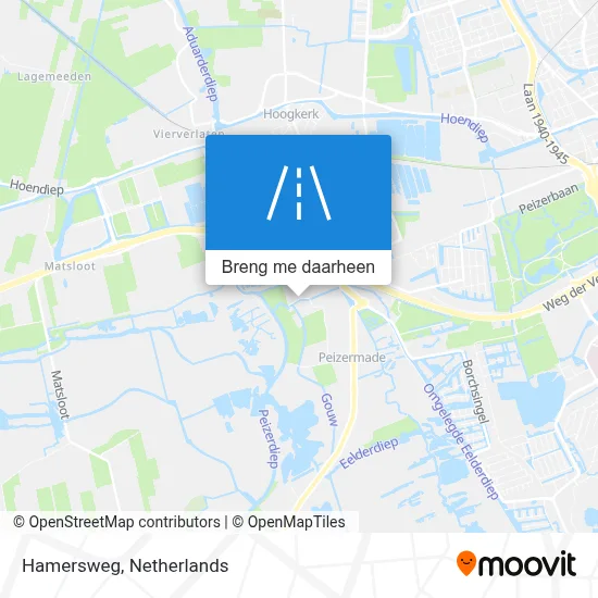 Hamersweg kaart