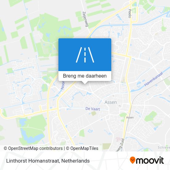 Linthorst Homanstraat kaart