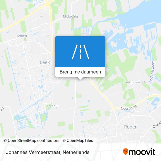 Johannes Vermeerstraat kaart