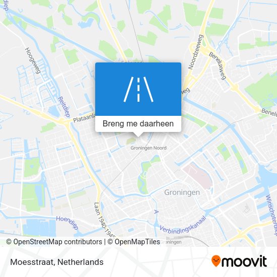 Moesstraat kaart