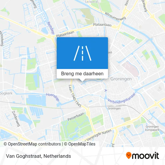 Van Goghstraat kaart