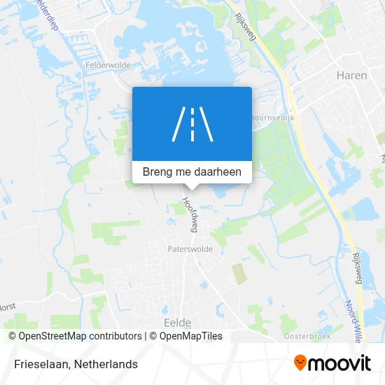 Frieselaan kaart