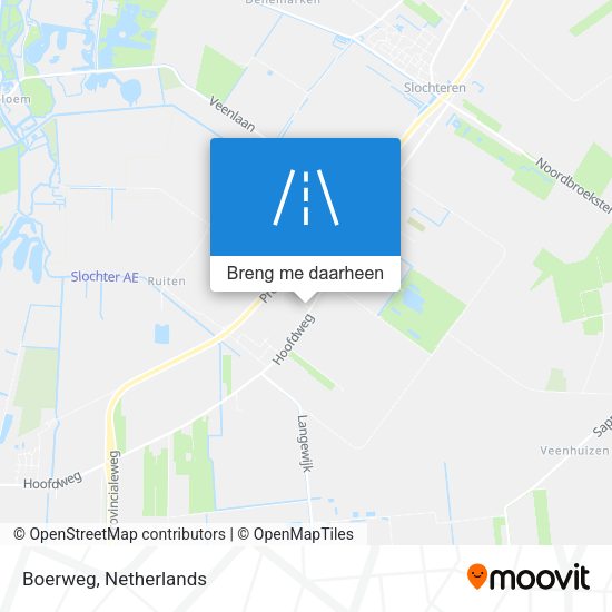 Boerweg kaart