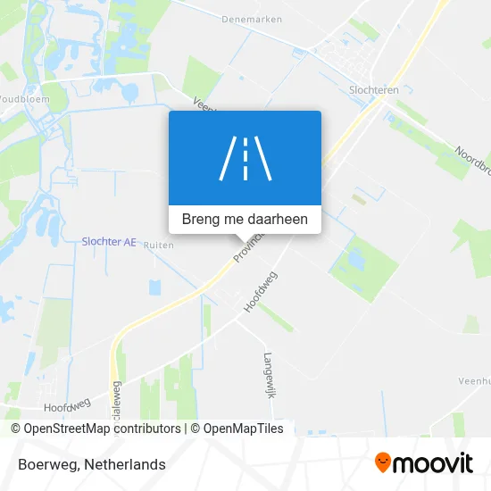 Boerweg kaart