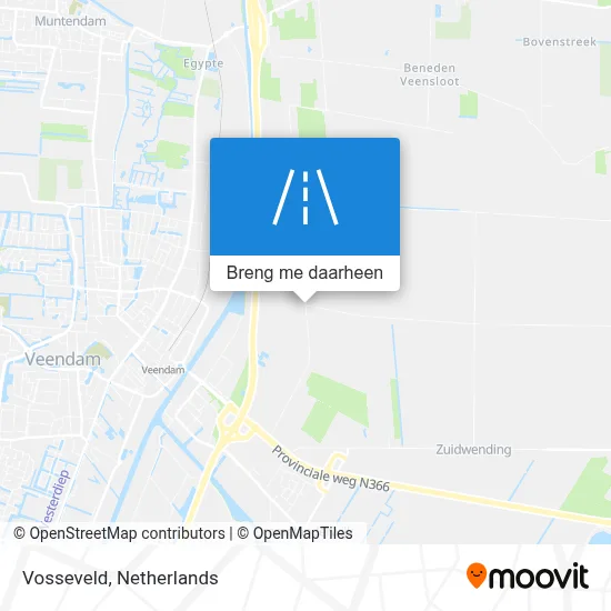 Vosseveld kaart