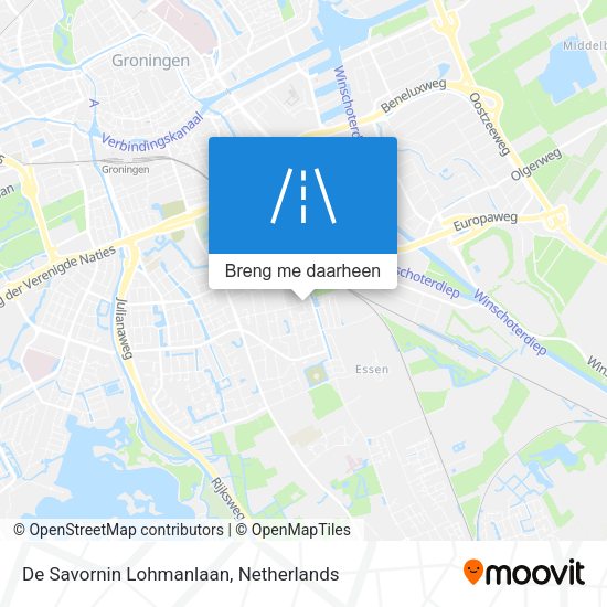 De Savornin Lohmanlaan kaart