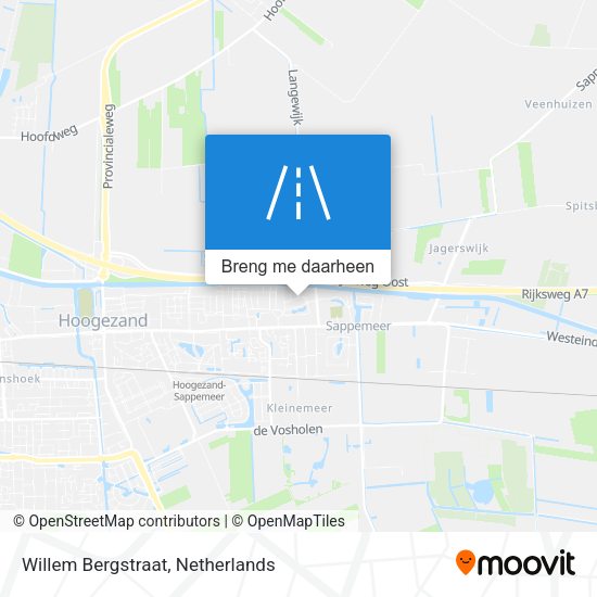 Willem Bergstraat kaart