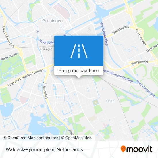Waldeck-Pyrmontplein kaart