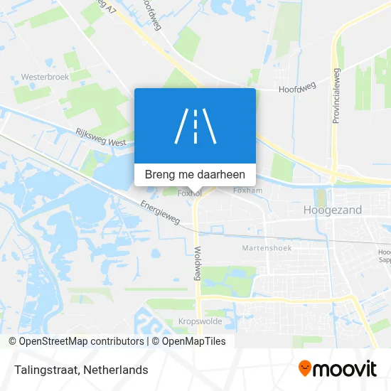 Talingstraat kaart