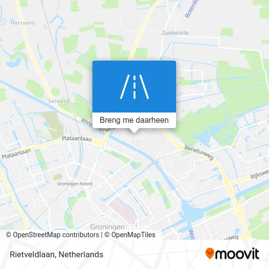 Rietveldlaan kaart