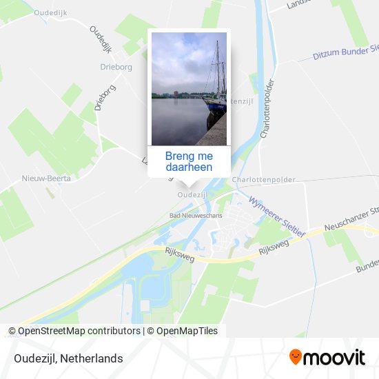 Oudezijl kaart