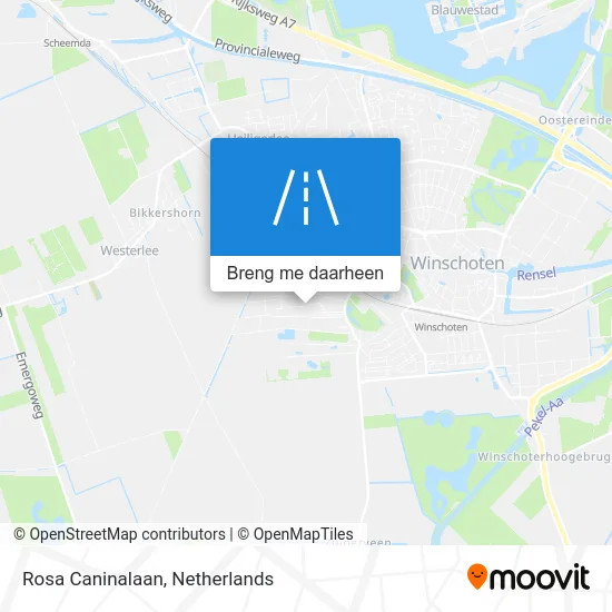 Rosa Caninalaan kaart