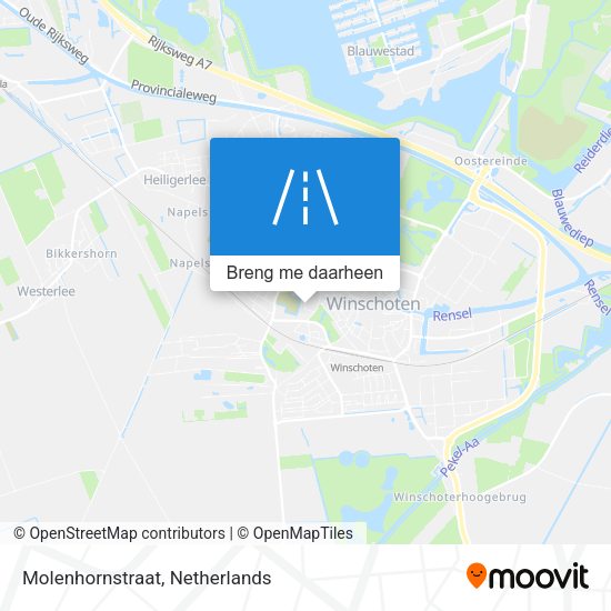 Molenhornstraat kaart