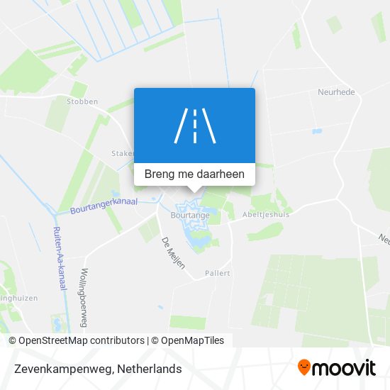 Zevenkampenweg kaart