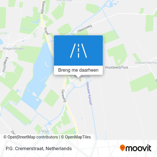P.G. Cremerstraat kaart