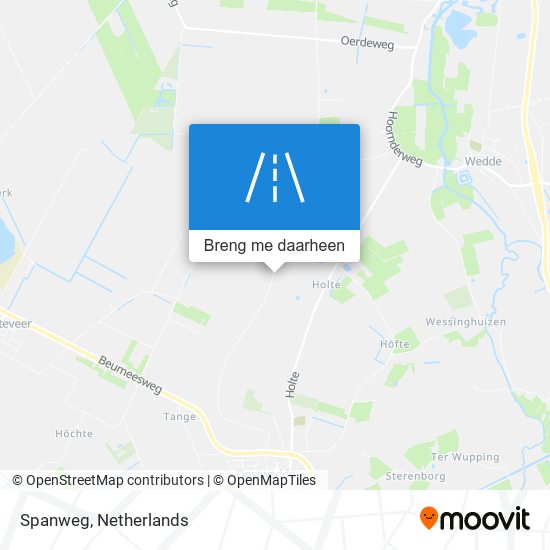 Spanweg kaart